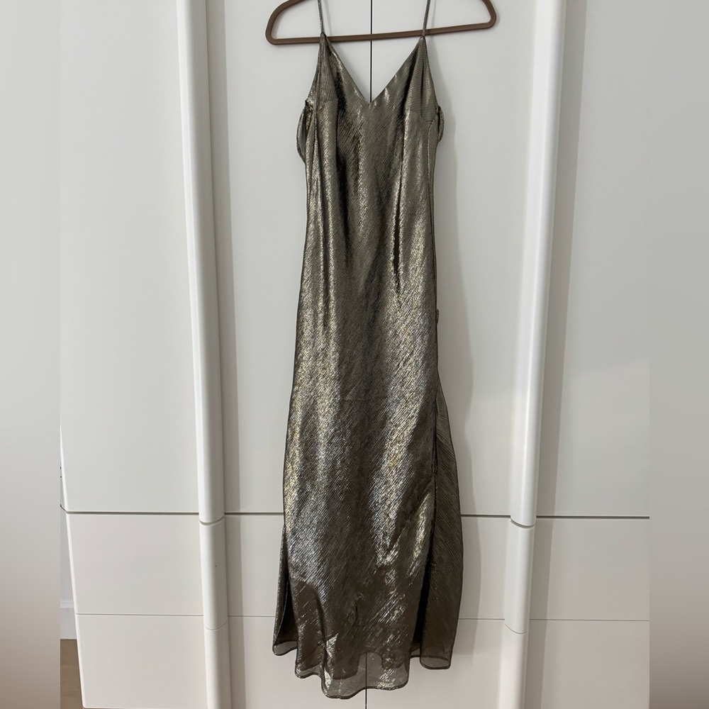 LoveShackFancy Elegant Metallic Dress. Size XS